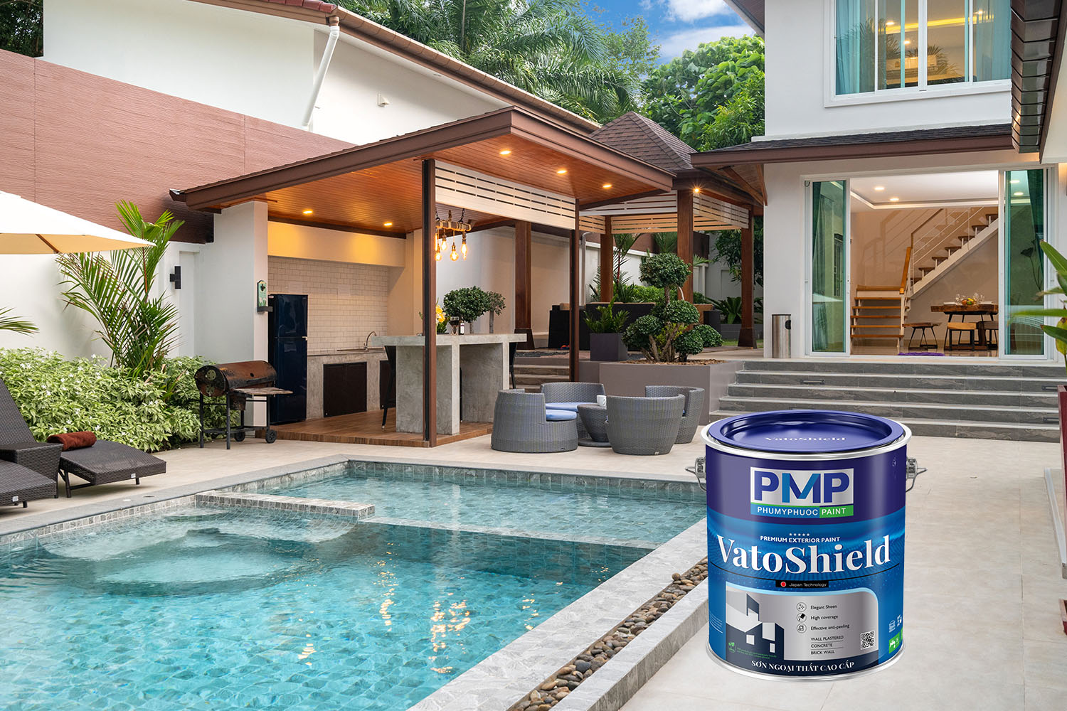Sơn Ngoại thất Cao cấp VatoShield: Vẻ Đẹp Sang Trọng, Màu Sắc Tối Ưu